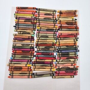 Vintage‎ Binney Smith Crayons Lot Of 95 Crayola Coloring Mixed Crayon Collection